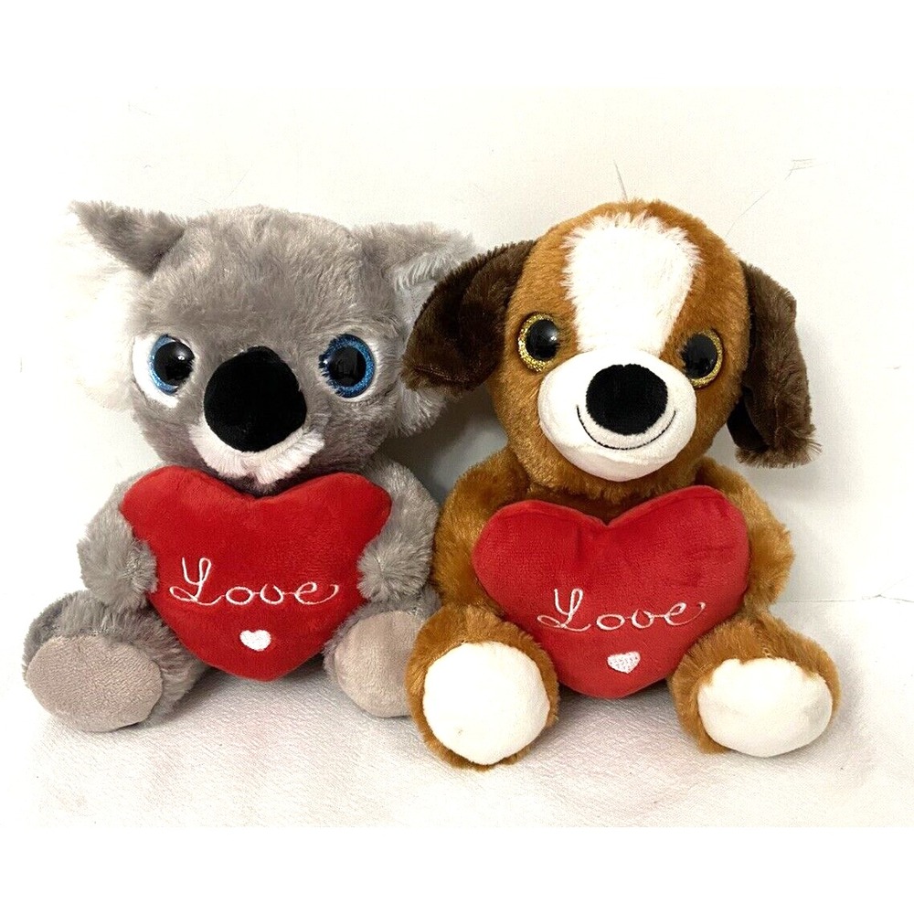 Stuffed Animals Koala & Dog Love Plush Toys Livarno Home